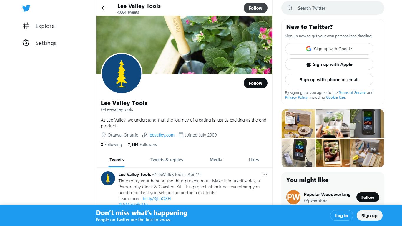 Lee Valley Tools (@LeeValleyTools) | Twitter